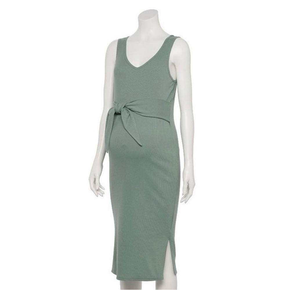 Sonoma Maternity Green Tank Dress XXL